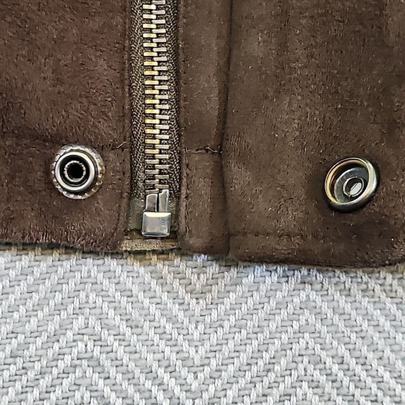 Perry Ellis Portfolio Microsuede Jacket Men's Medium Lined Full Zip Old Money - Picture 9 of 16